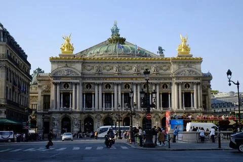 Opéra Garnier, Opéra, Oper Die im Auftrag von Napoleon III gebaute imposan. Stock-Fotos