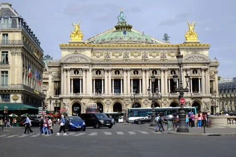 Opéra Garnier, Opéra, Oper Die im Auftrag von Napoleon III gebaute imposan. Stock-Fotos