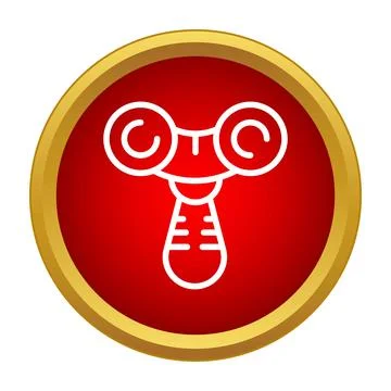Opera glasses icon representing theater performance viewing Stock Illustration