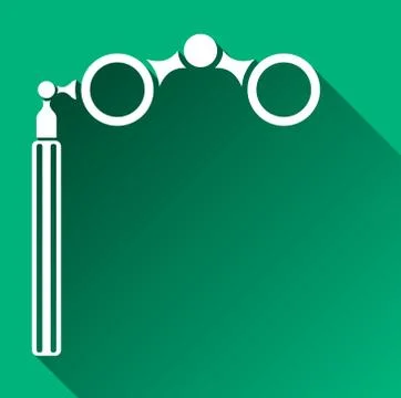 Opera Glasses Icon, Vector Illustration Stock Illustration