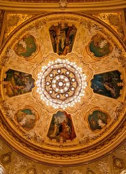 Opera house ceiling Stock Photos
