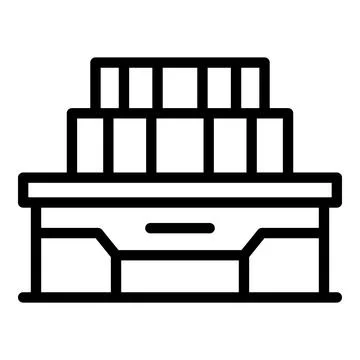 Opera house icon outline vector. World monument Stock Illustration