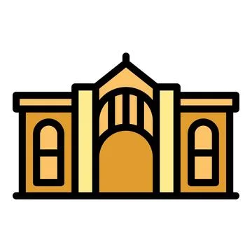 Opera house icon vector flat Stock Illustration