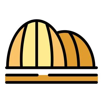 Opera house icon vector flat Ilustración de archivo