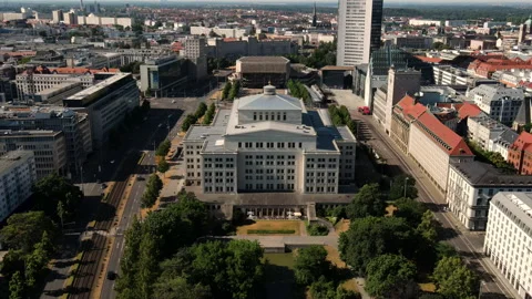 Opera house Leipzig Stock Footage 200205525
