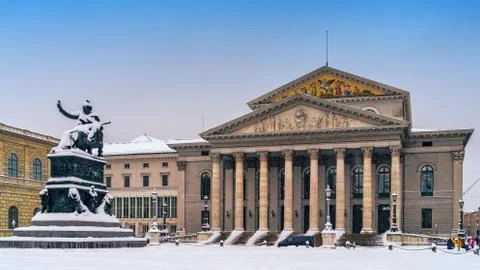 Opera House in Munich Stock Photos