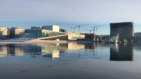 Opera house norge oslo Stockbeeldmateriaal 100877504
