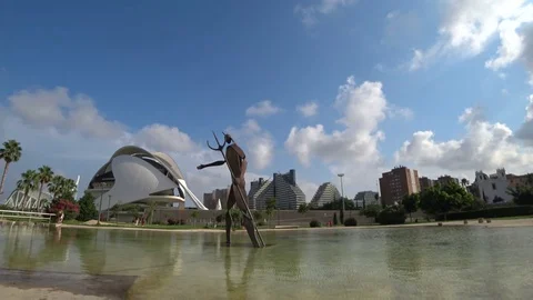 Opera house Palau de les Arts Reina Sofia 6 Stock Footage 79701645