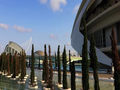 Opera House in Valencia Stock Footage 80576063