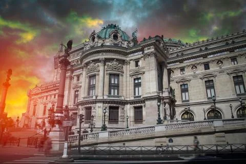 Opera paris. It is located in the Garnier Palace. Foto stock