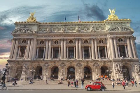 Opera paris. It is located in the Garnier Palace. Stock Photos