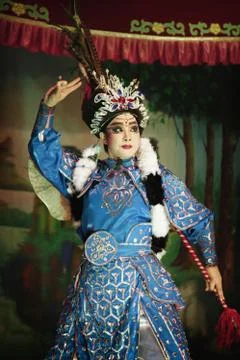 Opera performer on stage Stock Photos