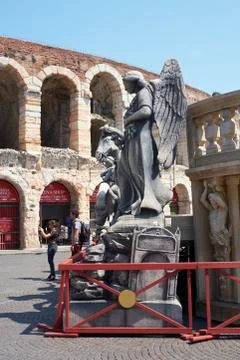 Opera props outside Arena Stock Photos