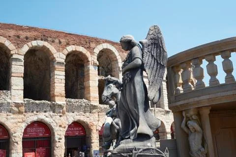 Opera props outside Arena Stock Photos