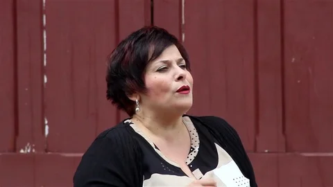 An opera singer Stock Footage 78512622