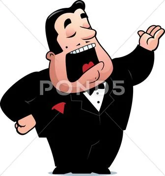 Opera Singer Stock Illustration