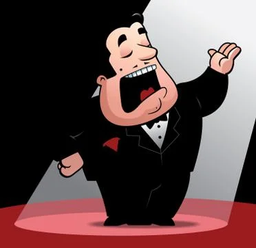 Opera Singer Stock Illustration