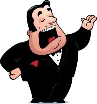 Opera singer Stock Illustration