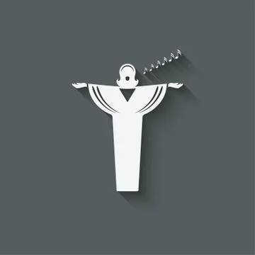 Opera singer symbol Illustrazione stock