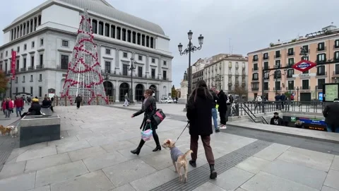 Opera Square, Subway Station Madrid 스톡 동영상 223406015