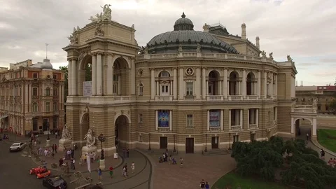 Opera theater odessa Stock Footage 70010382
