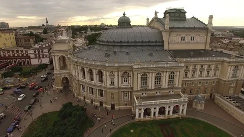 Opera theater odessa Stock Footage 70010449