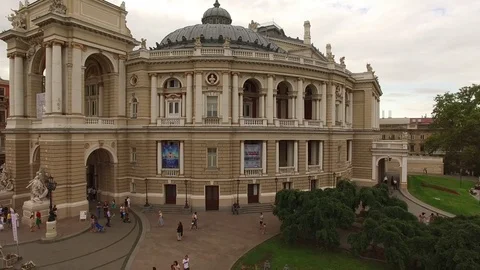Opera theater odessa Stock Footage 70010599