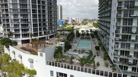 Opera Tower Miami Stock Footage 189542869