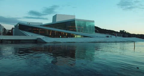 Operahuset, Oslo Video stock 143163187