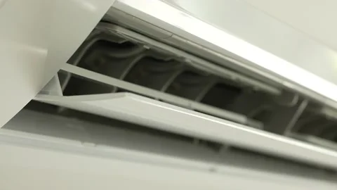 Operating Air Conditioner  Stock Footage 204109301
