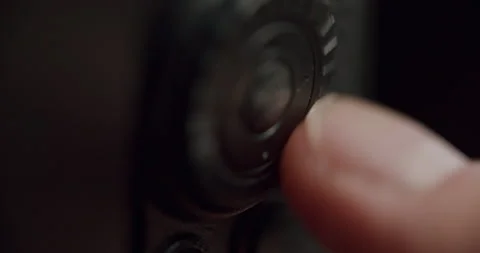 Operating Camera Menu Dial of a DSLM, Close Stock Footage 321798696
