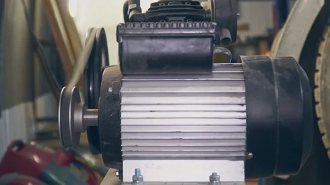 Operating compressor at the station close-up Stock Footage 104149856