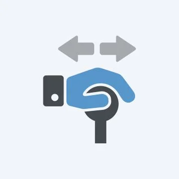 Operating lever icon 스톡 일러스트