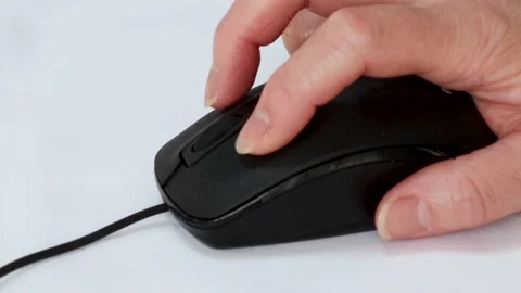 Operating a mouse Stock Footage 236435023