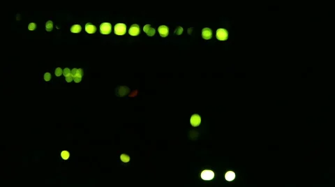 Operating network equipment in the server room. Processing the data stream Stock Footage 69036898