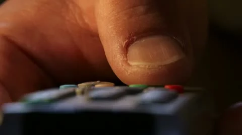 Operating a remote control Stock Footage 20511313