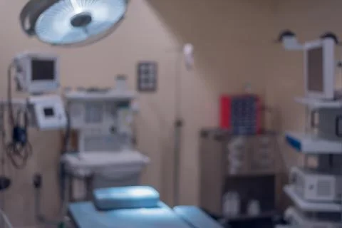 Operating room image out of focus for use as wallpaper or background image Stock Photos
