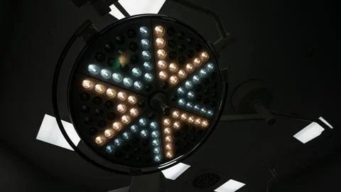 Operating room light. light in the operating room Stock Photos