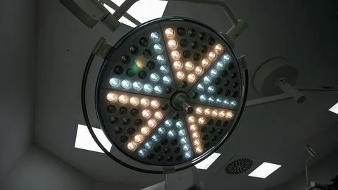 Operating room light. light in the operating room Stock Photos