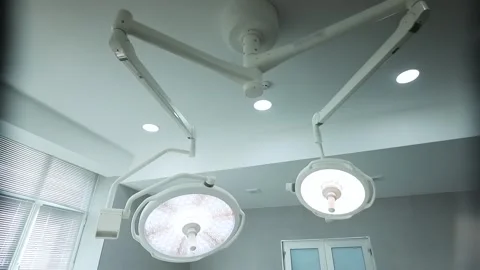 Operating room, new lighting, ceiling Stock Footage 245434808