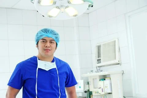 Operating room nurse Stock Photos