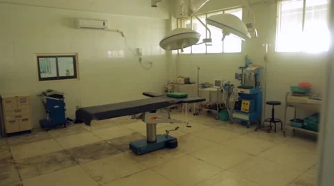 Operating room with surgical equipments Stock Footage 48733656