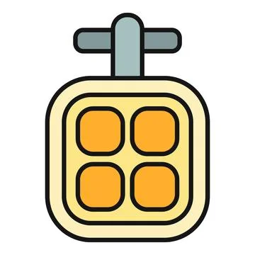 Operating room surgical lamp light equipment icon Stock Illustration