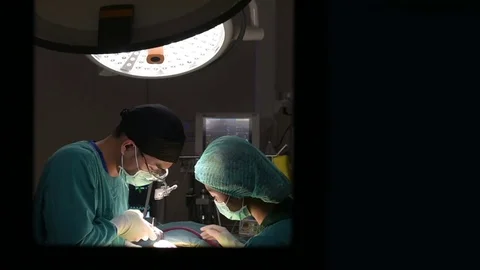 In operating roomtwo Stock Footage 84881113