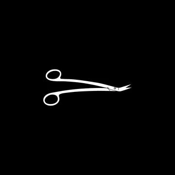 Operating Scissor Illustration Isolated Stock Illustration