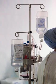 Operating. Surgery.  Drop counter, dropper. Stock Photos