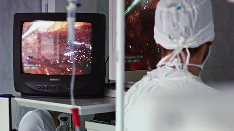 Operating. Surgery. Stock Footage 77397598