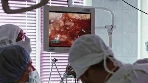Operating. Surgery. Stock Footage 77397930