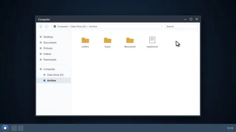 Operating system file manager window searching for digital documents. 4K Stock Footage 341694816