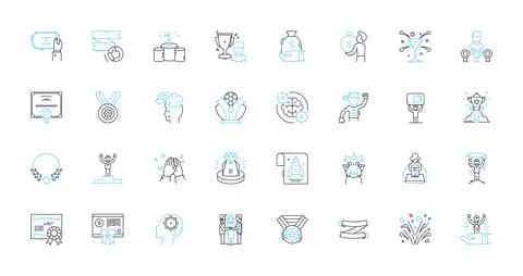 Operating system linear icons set. Windows, Linux, Macintosh, Unix, Android, iOS 스톡 일러스트